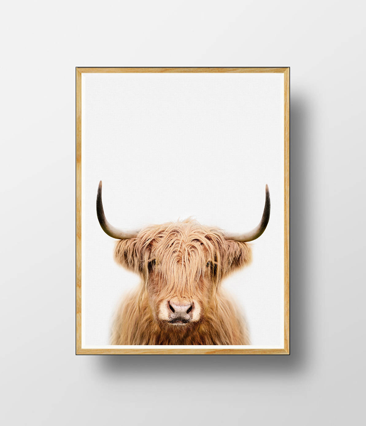 highland cow nursery print