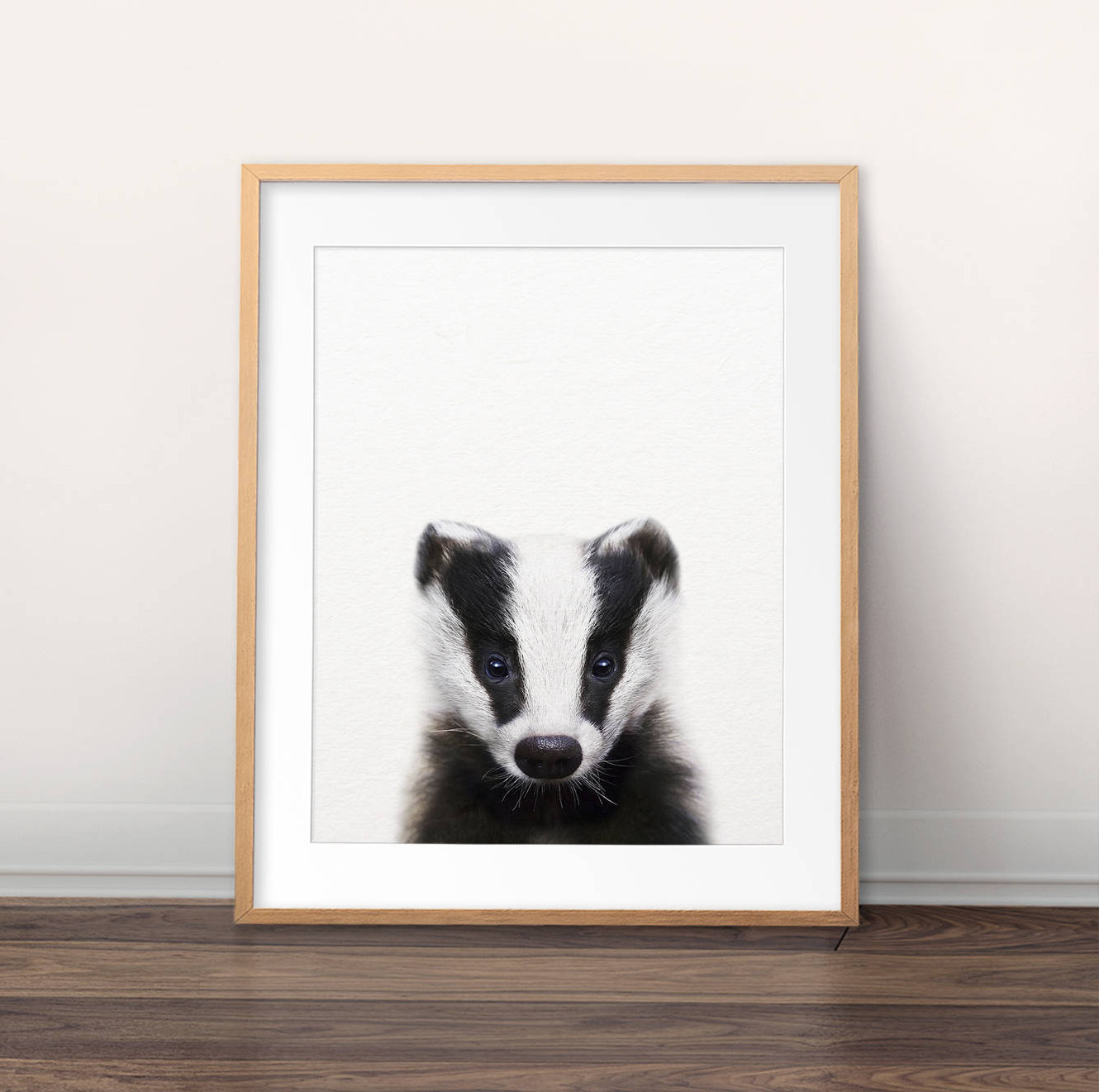 badger nursery print