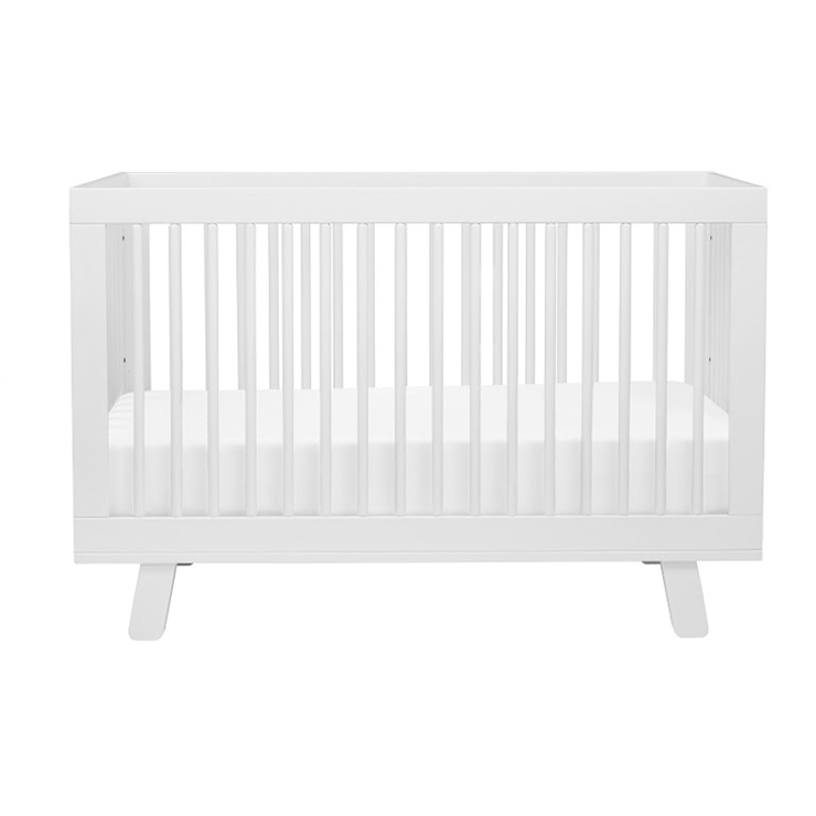 white modern hudson crib