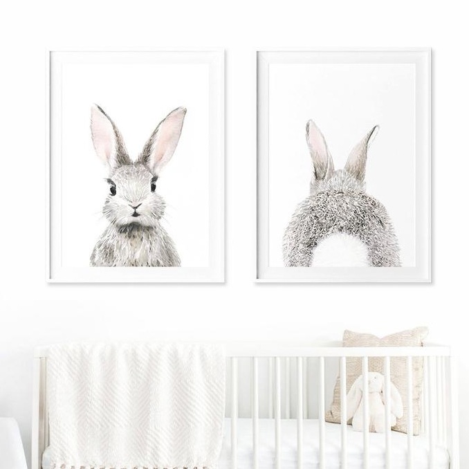 bunny nursery art prints