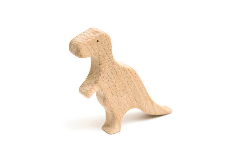 t rex wooden dinosaur toy
