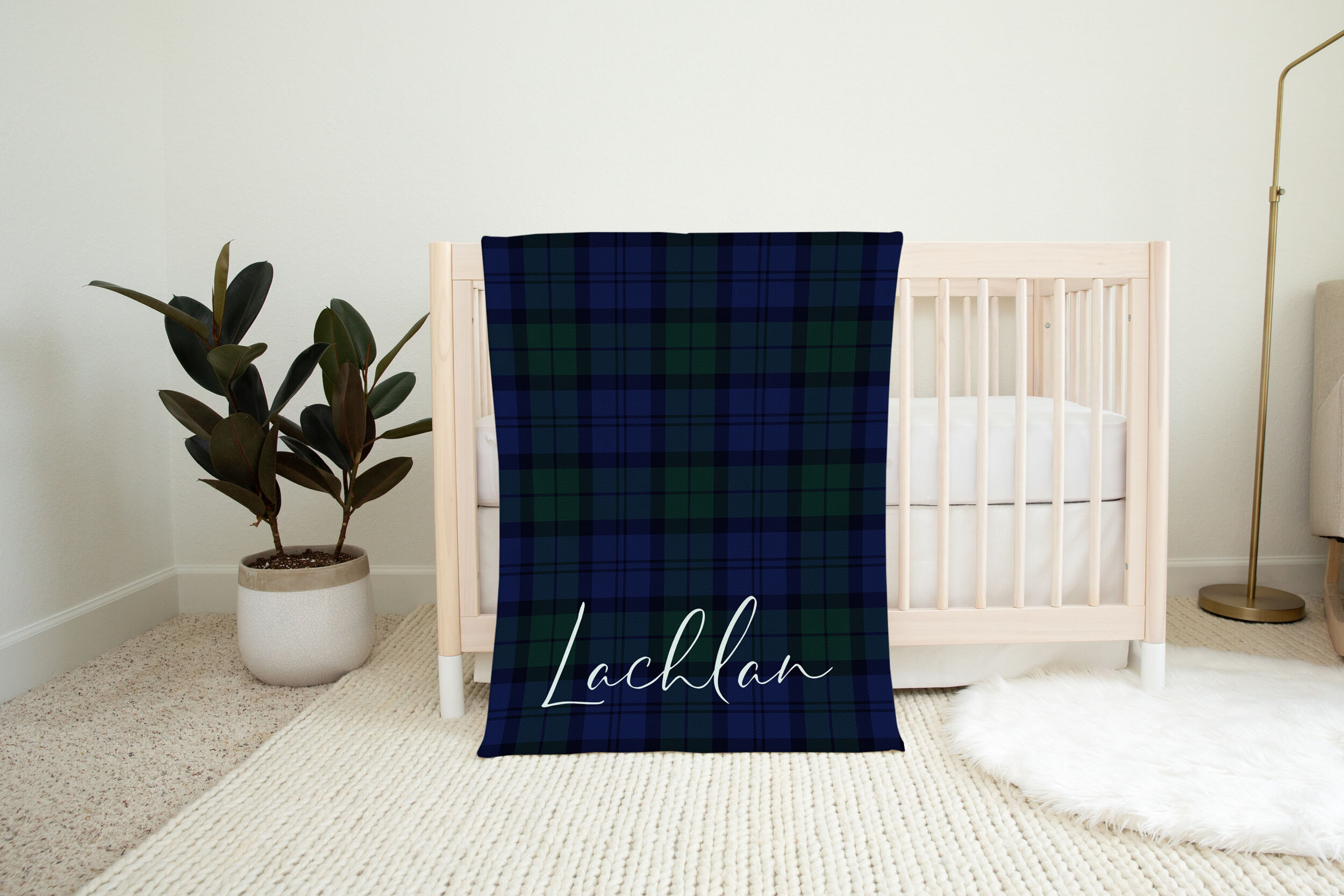 tartan baby blanket