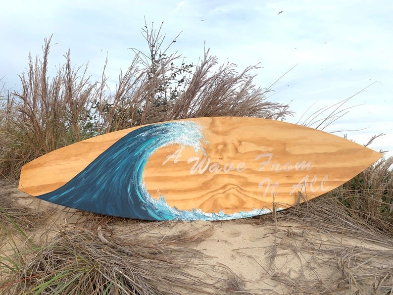 painted surfboard