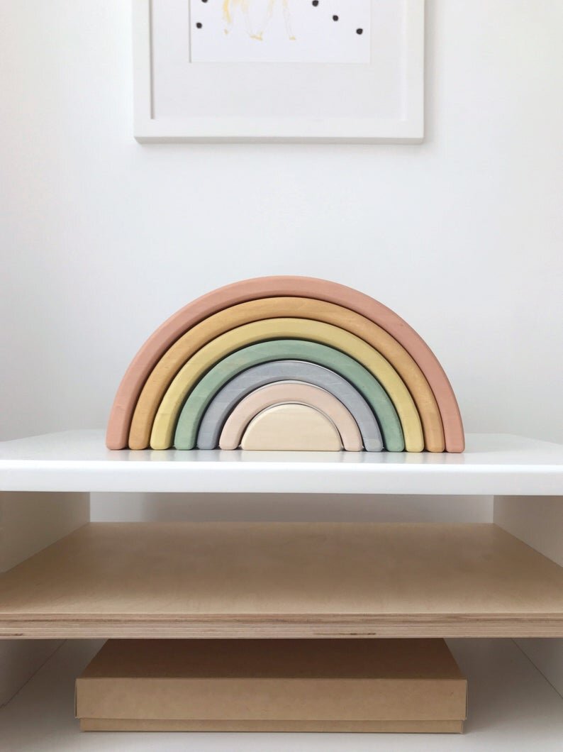 rainbow baby toy blocks