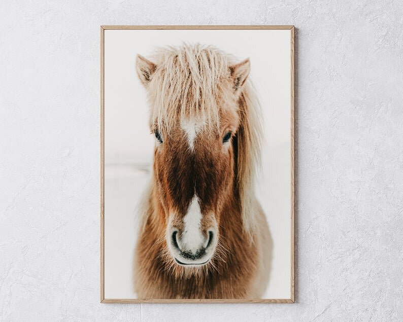 horse nursery print