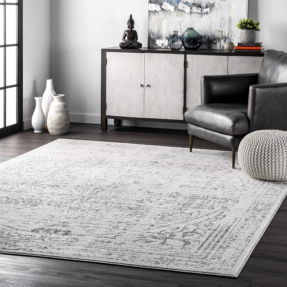 vintage grey rug