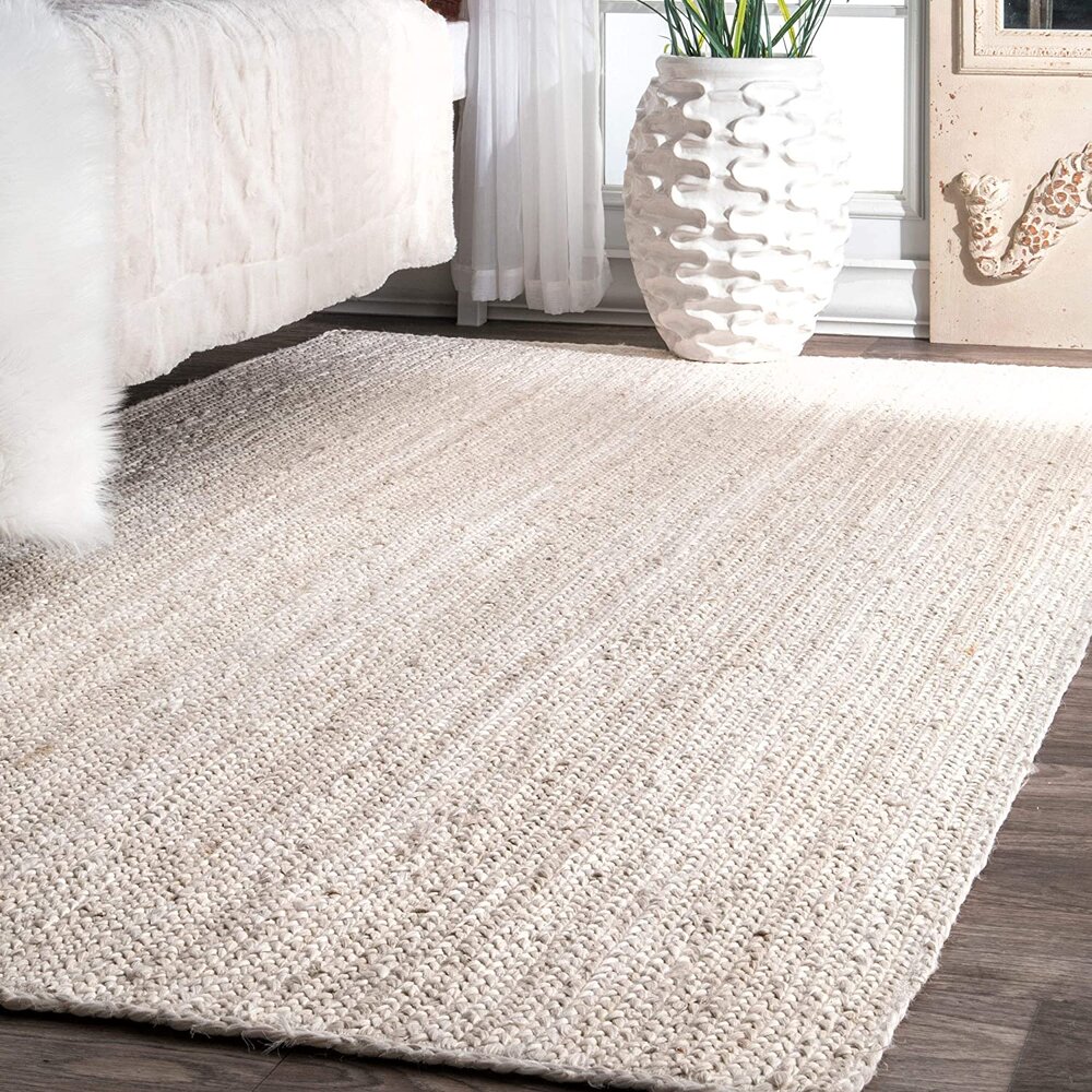 cream natural woven rug