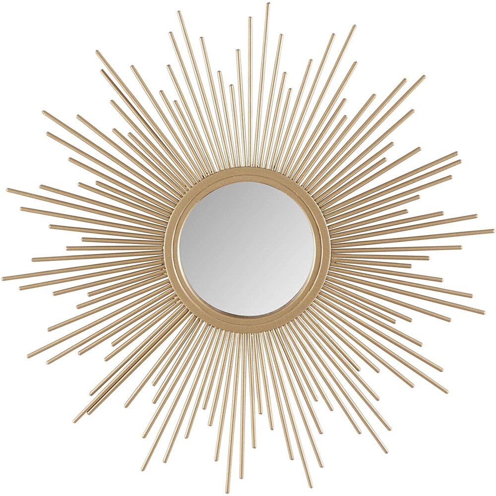 gold sunburst mirror