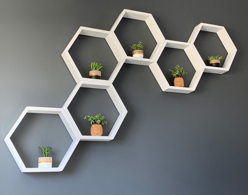 hexigon shelves