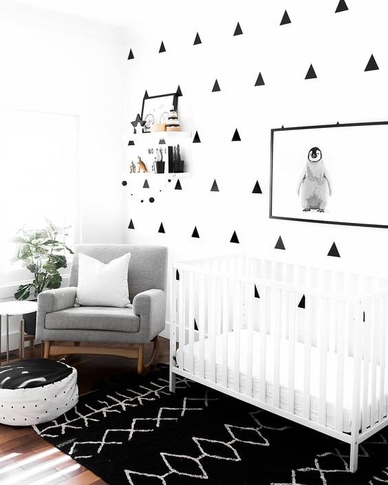 black triangle wall decals