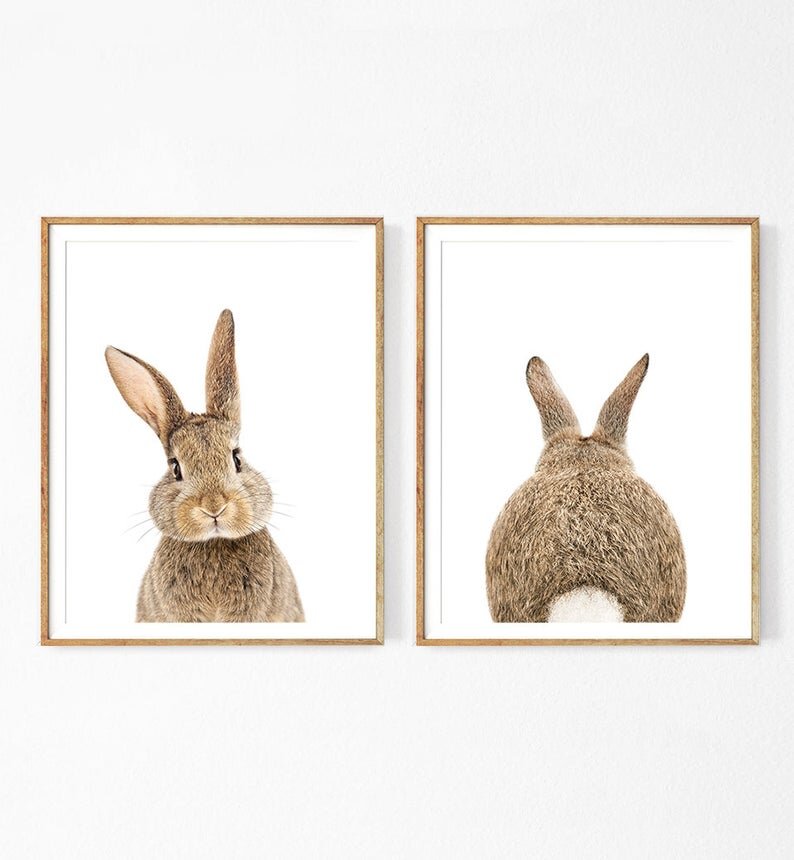 bunny nursery print