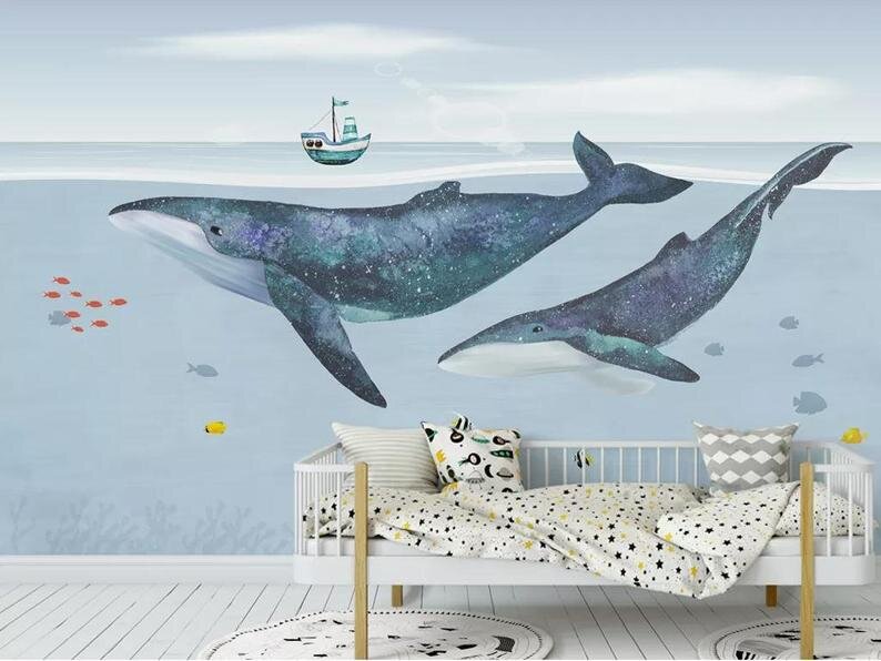 ocean whale wallpaper