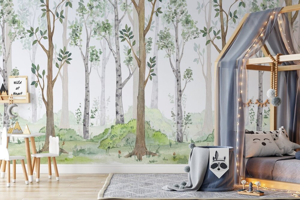 woodland forest wallpaper