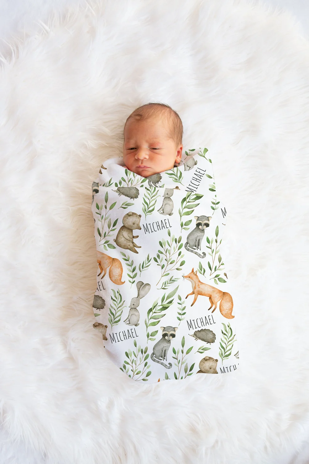 Woodland Baby Receiving Blankets Boy Cactus Baby Gear Cute Pink