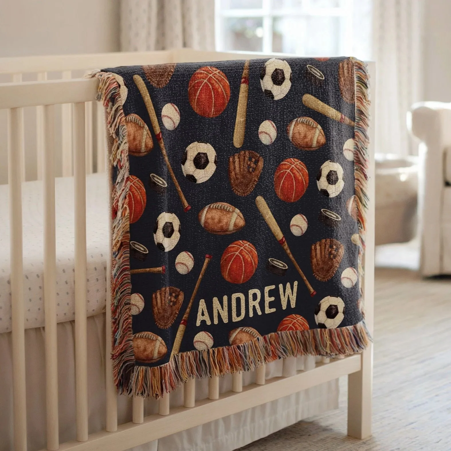 All Star Sports: Heirloom Knit Baby Blanket