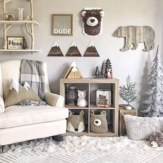 5 Awesome Woodland Themed Nurseries — Alphadorable | Custom nursery art ...