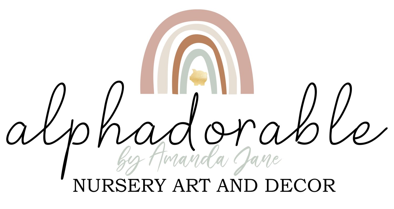 Alphadorable | Custom nursery art and decor  