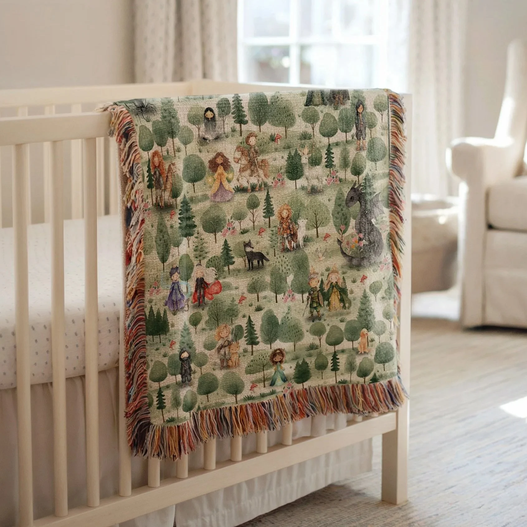 Throne of Glass Knit Baby Blanket: Friends of Terrasen