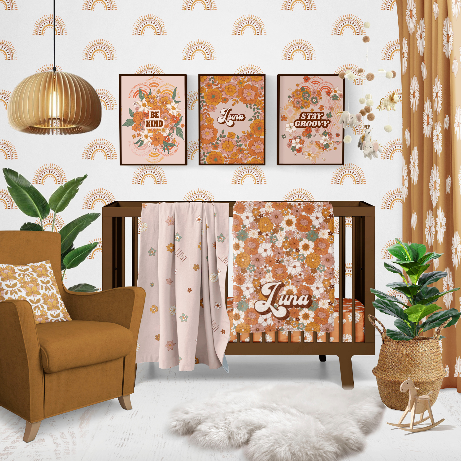 retro inspired nursery