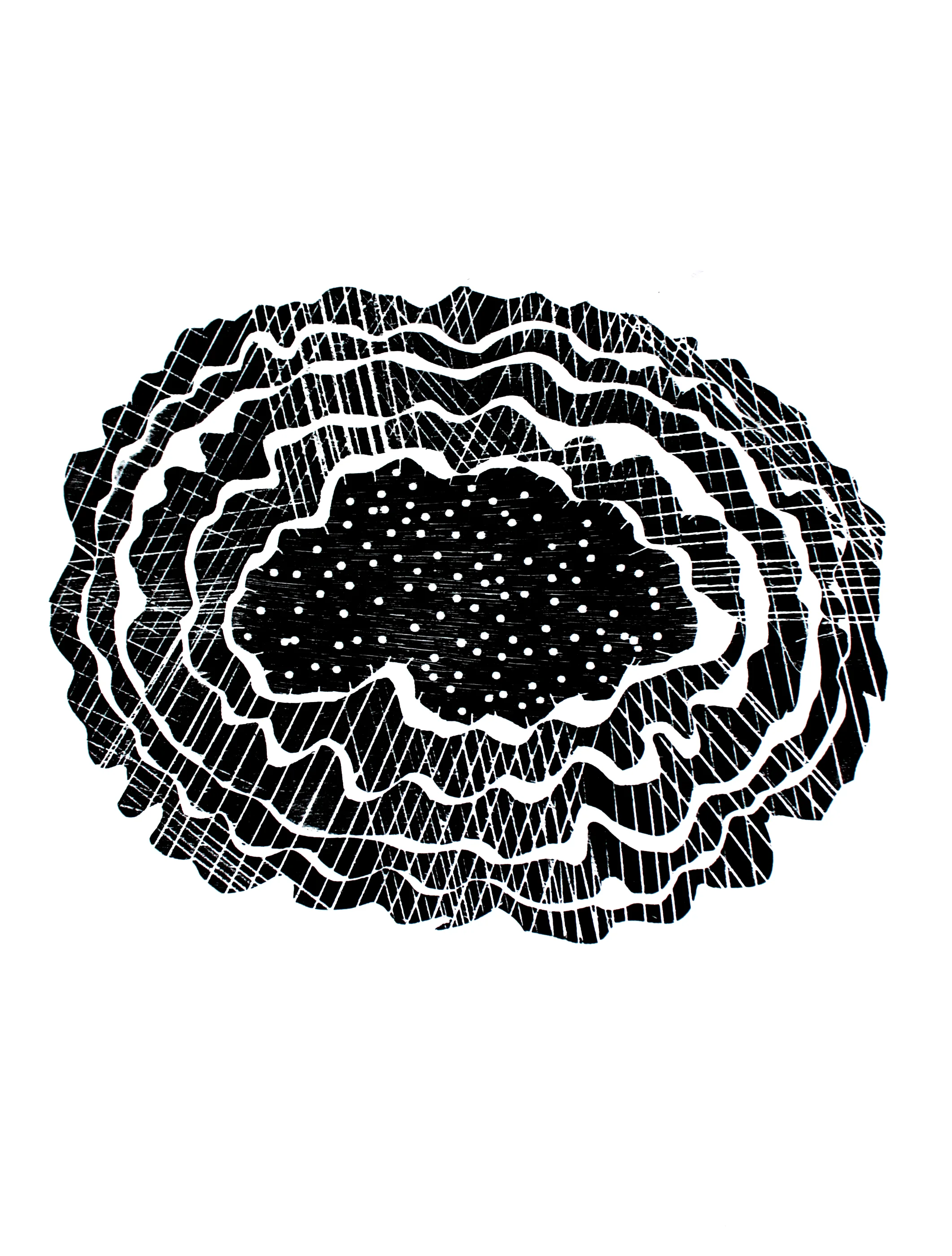  Black Burst  2013 - Woodcut - 56 x 38 cm Edition of 5 