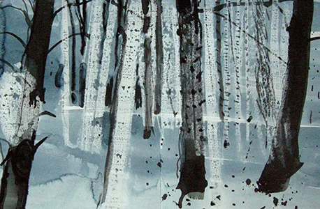  Wood Series Drawing 2 2006 - Ink Drawing - 21 x 30 cm 