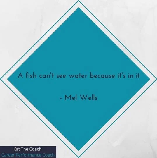 A fish can't see the water because it's in it