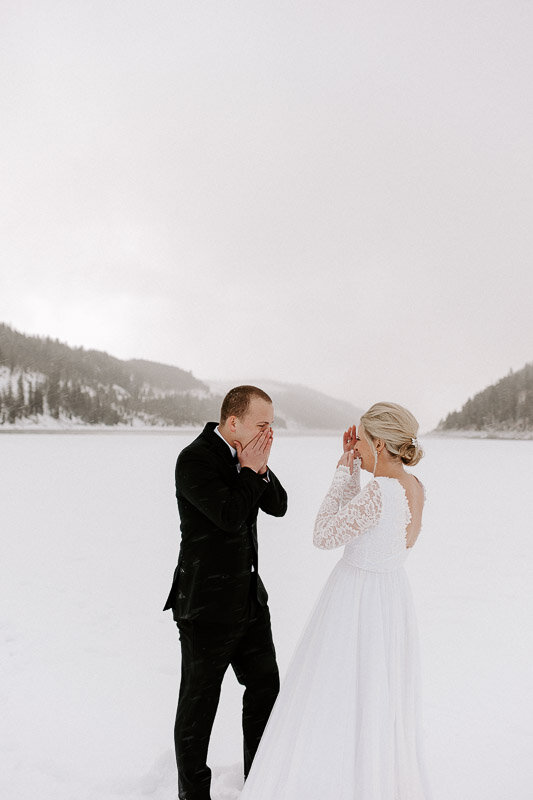 An emotional, winter elopement at Sapphire Point in Breckenridge, CO with Colorado Wedding Photographer Diana Coulter -11.jpg