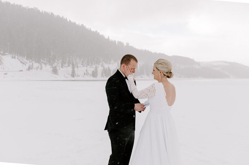 An emotional, winter elopement at Sapphire Point in Breckenridge, CO with Colorado Wedding Photographer Diana Coulter -17.jpg