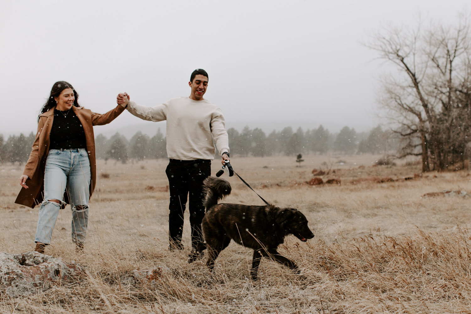 Diana Coulter Photography Boulder Colorado Snowy Engagement With Dog-5.jpg