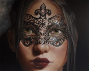 "Amor Sin Antifaz" Oil and Acrylic on Canvas 60" x 48" Darian Rodriguez Mederos