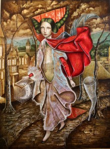 "Mistress of Destiny" Mixed Media on Canvas 30" x 40" Luis Enrique Toledo del Rio