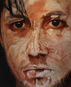 "Auto Retrato" Mixed Media on Canvas 47" x 57" Darian Rodriguez Mederos