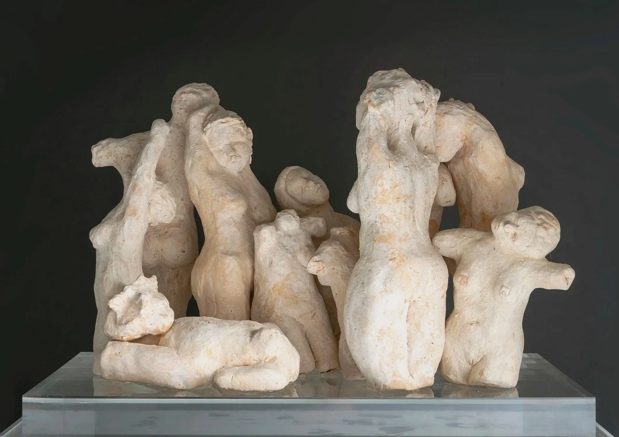 A sculpture by contemporary Cuban sculptor Aimee Perez titled Will the Real Venus, featuring sculptures of Venus, for Conde Contemporary.
