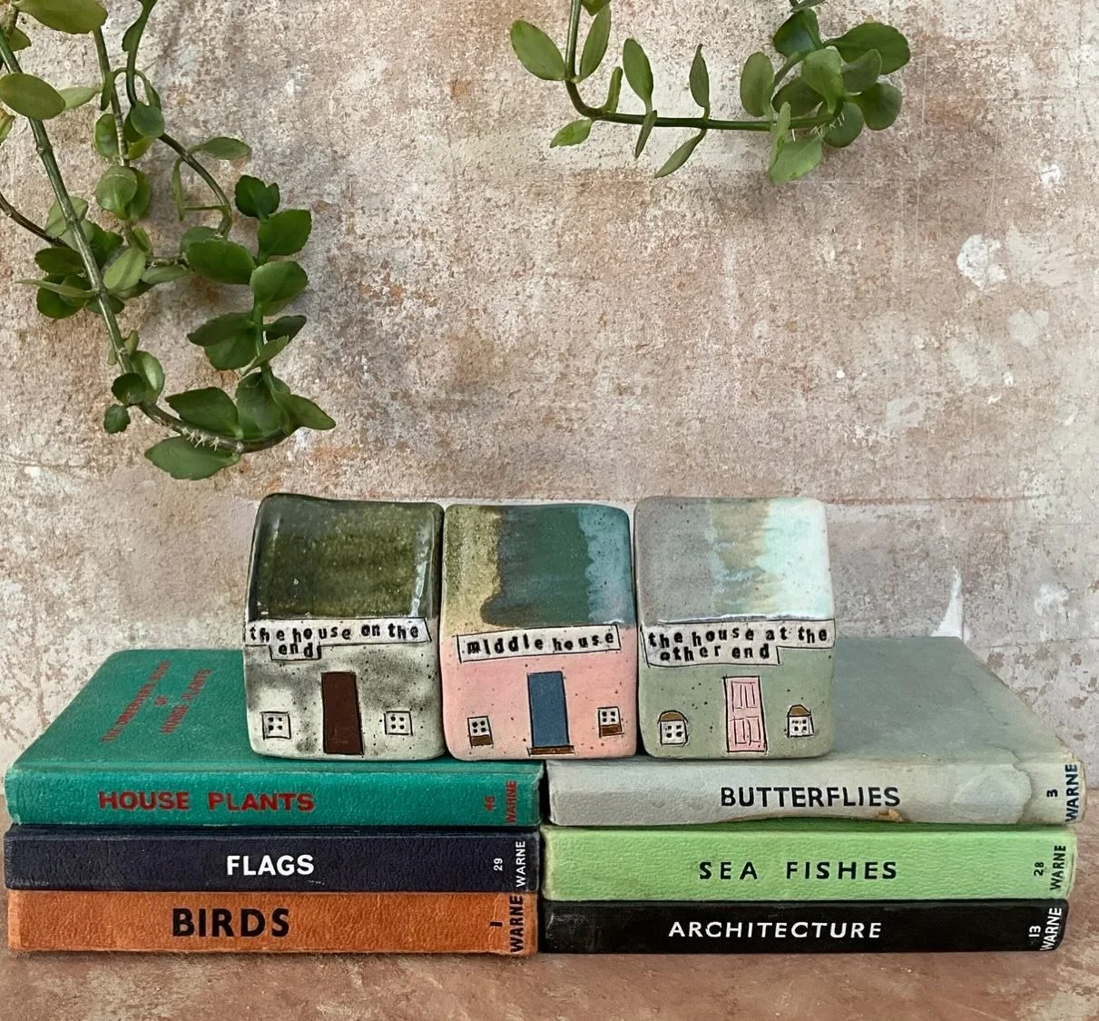 Beautiful photograph by my lovely friend Gabby @shopatseed who has been helping me get the online shop ready for Sundays final opening of the year. 

These houses are a threesome &ldquo;the house on the end&rdquo; &ldquo;the middle house&rdquo; and &