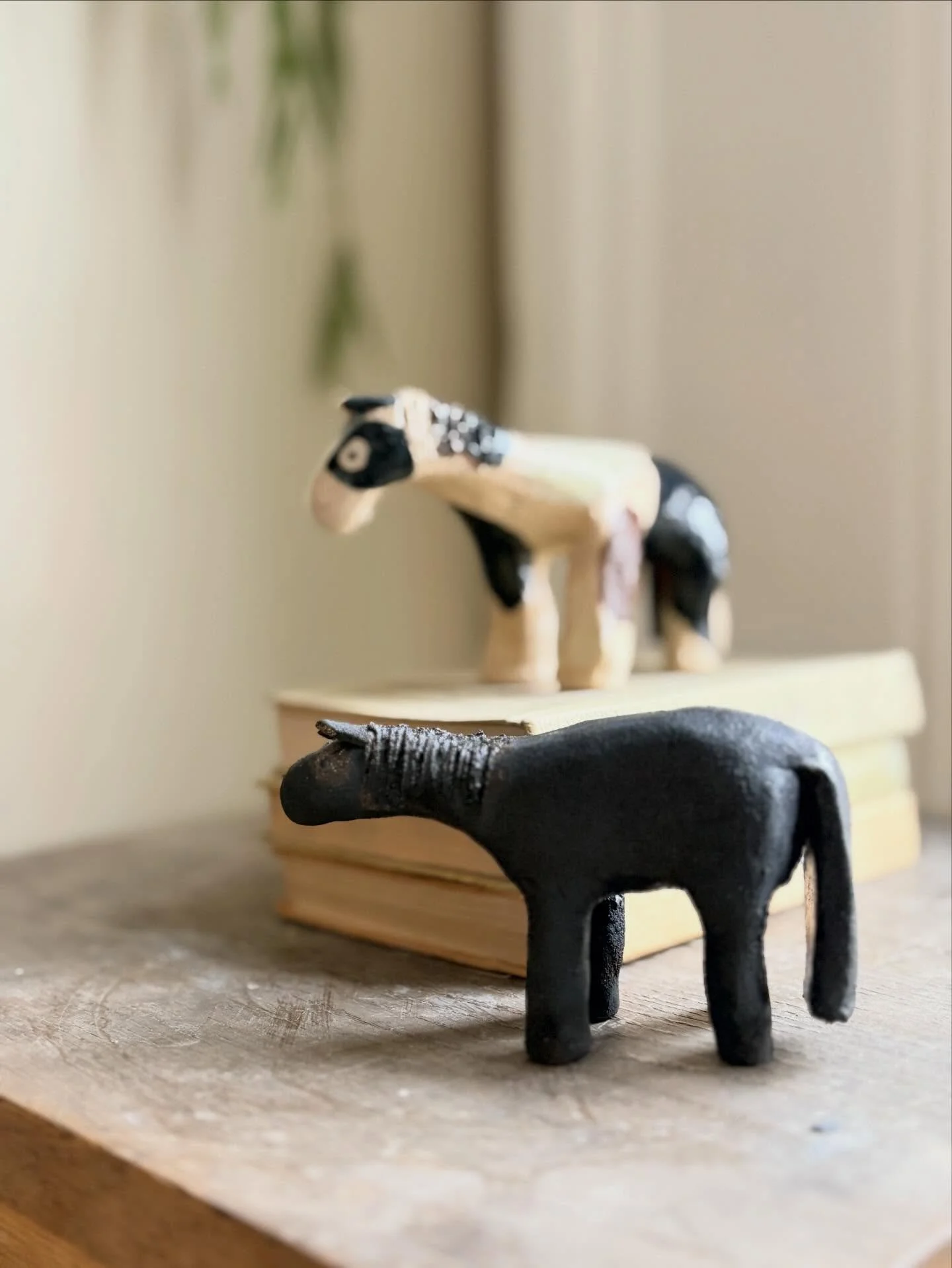 Half term horses. 

There is a glimmer of hope that my kiln lid might be arriving in the next few days and so I can begin firing the enormous amount of work I have made that is in my studio. Be ready for a big big sale soon. 

There my &ldquo;Eat You