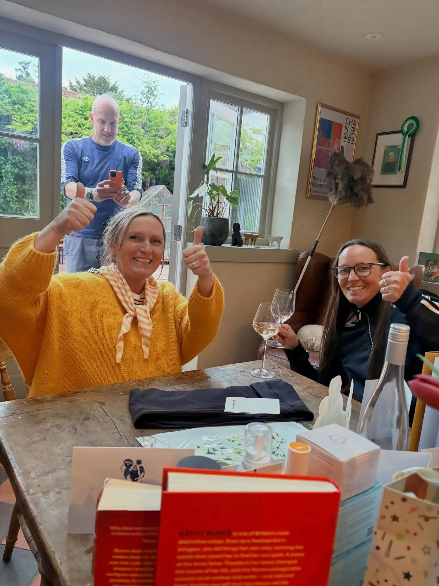 Me and my sister and my lovely Matt in the background celebrating my birthday today. 

#amandabanhamceramics #apotterslife #happybirthdaytome #maytheforthbewithyou #may