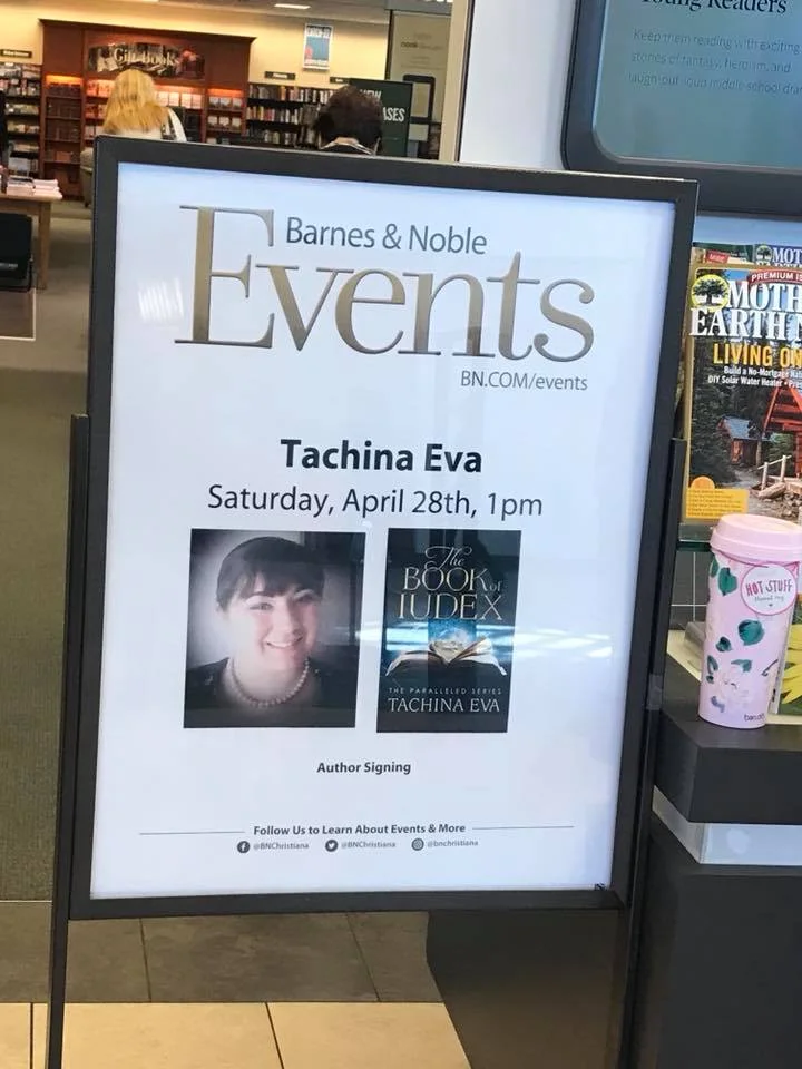 Tachina Eva, Author of The Book of Iudex, will be at Barnes & Noble in Christiana Mall in Newark, Delaware today at 1pm. Go to BN.com/events for further details