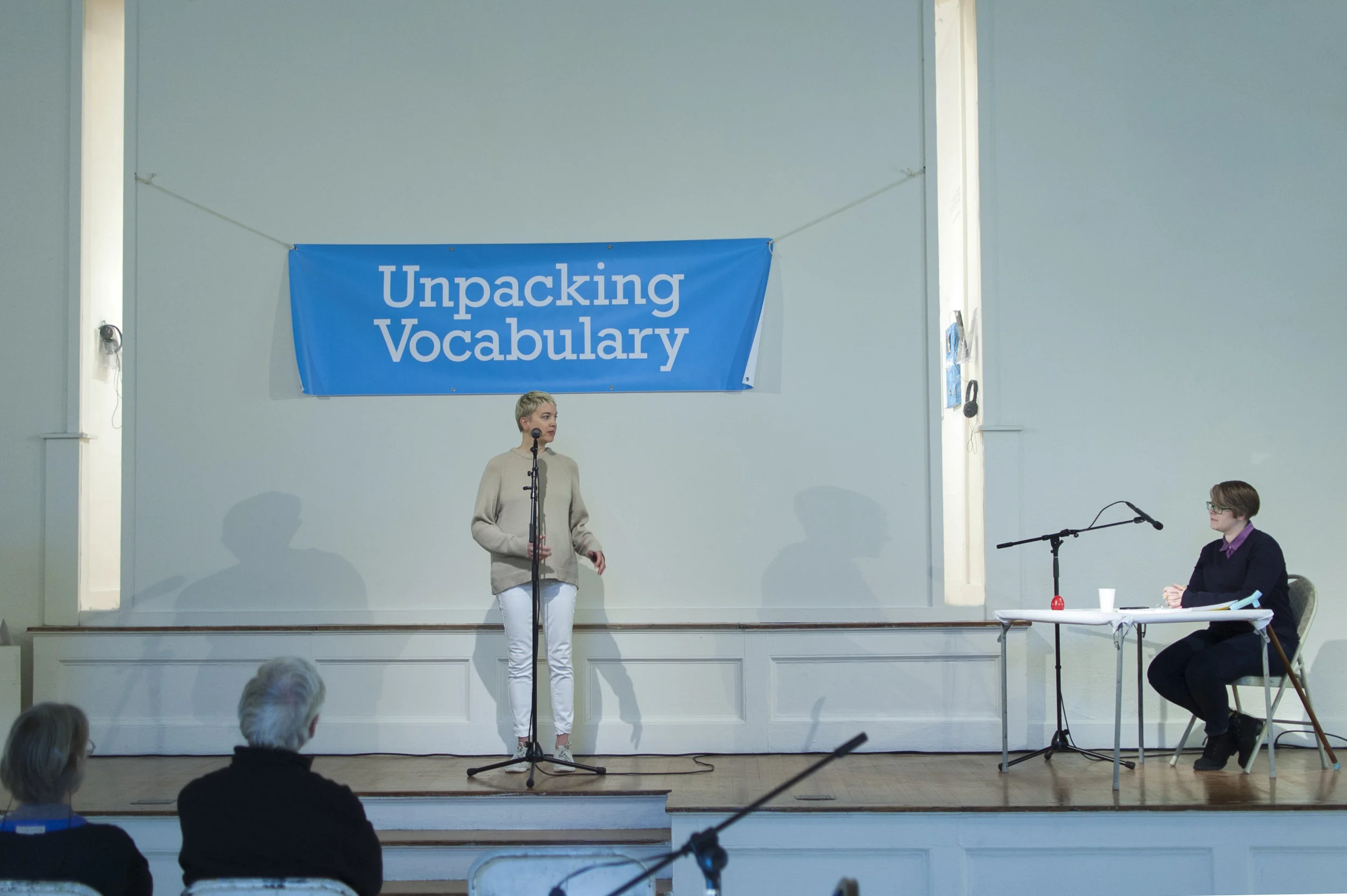 Unpacking Vocabulary , performance, Obstacle Course , New Art Center, Newton, MA, 2016 (Photograph: Ashley Wood)