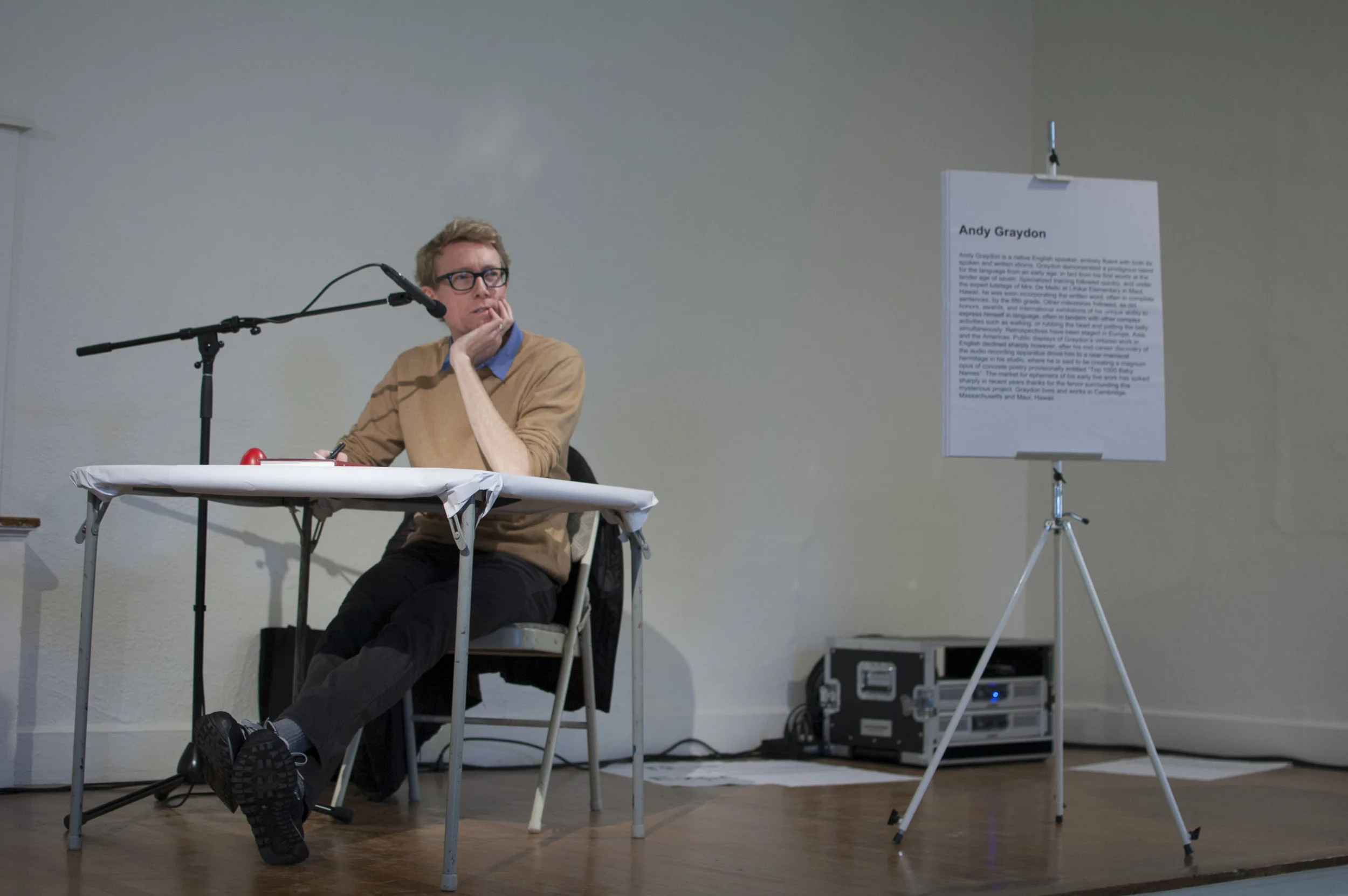 Unpacking Vocabulary , performance, Obstacle Course , New Art Center, Newton, MA, 2016 (Photograph: Ashley Wood)