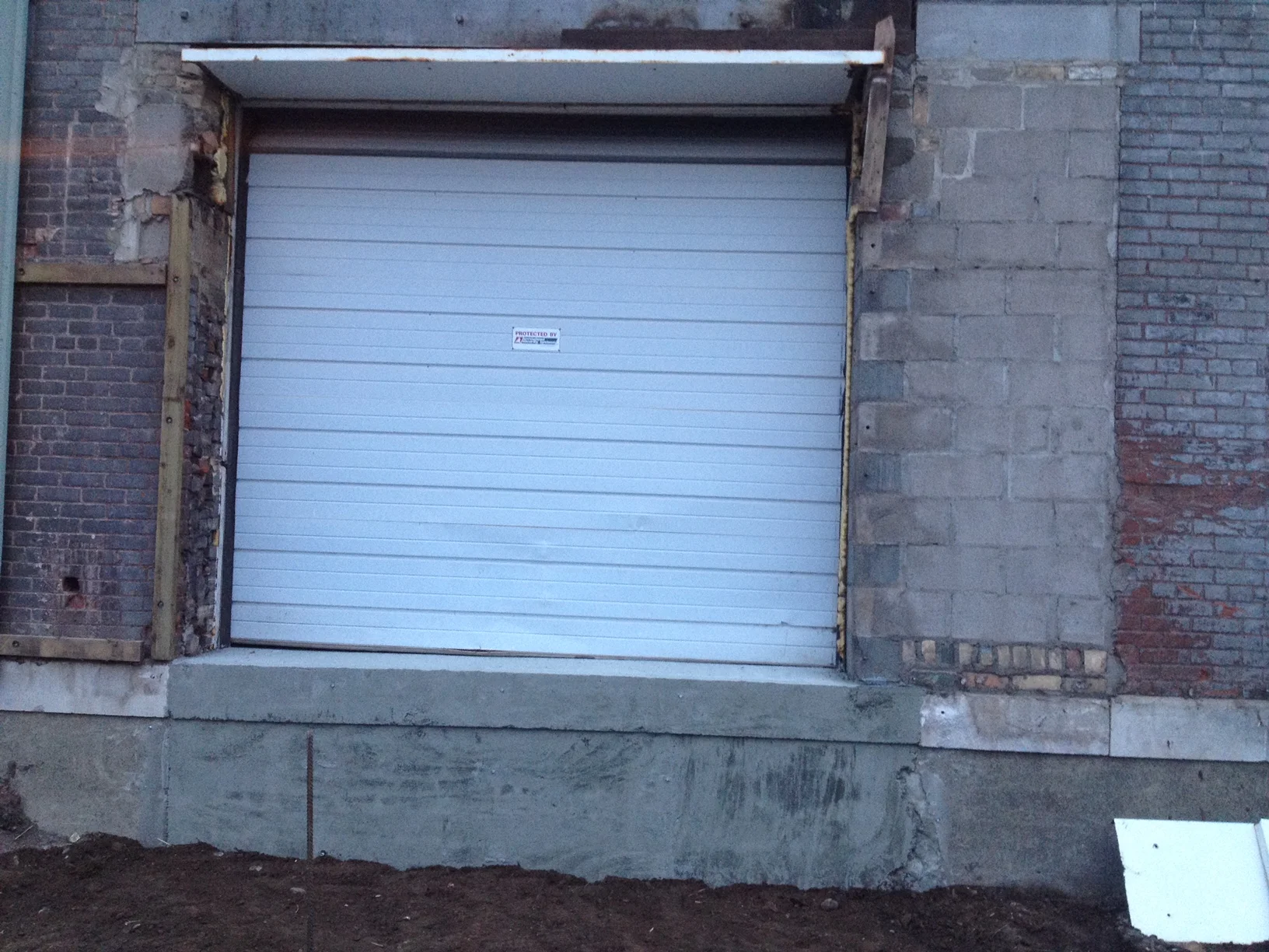 Poured a new loading dock.  One of many projects.