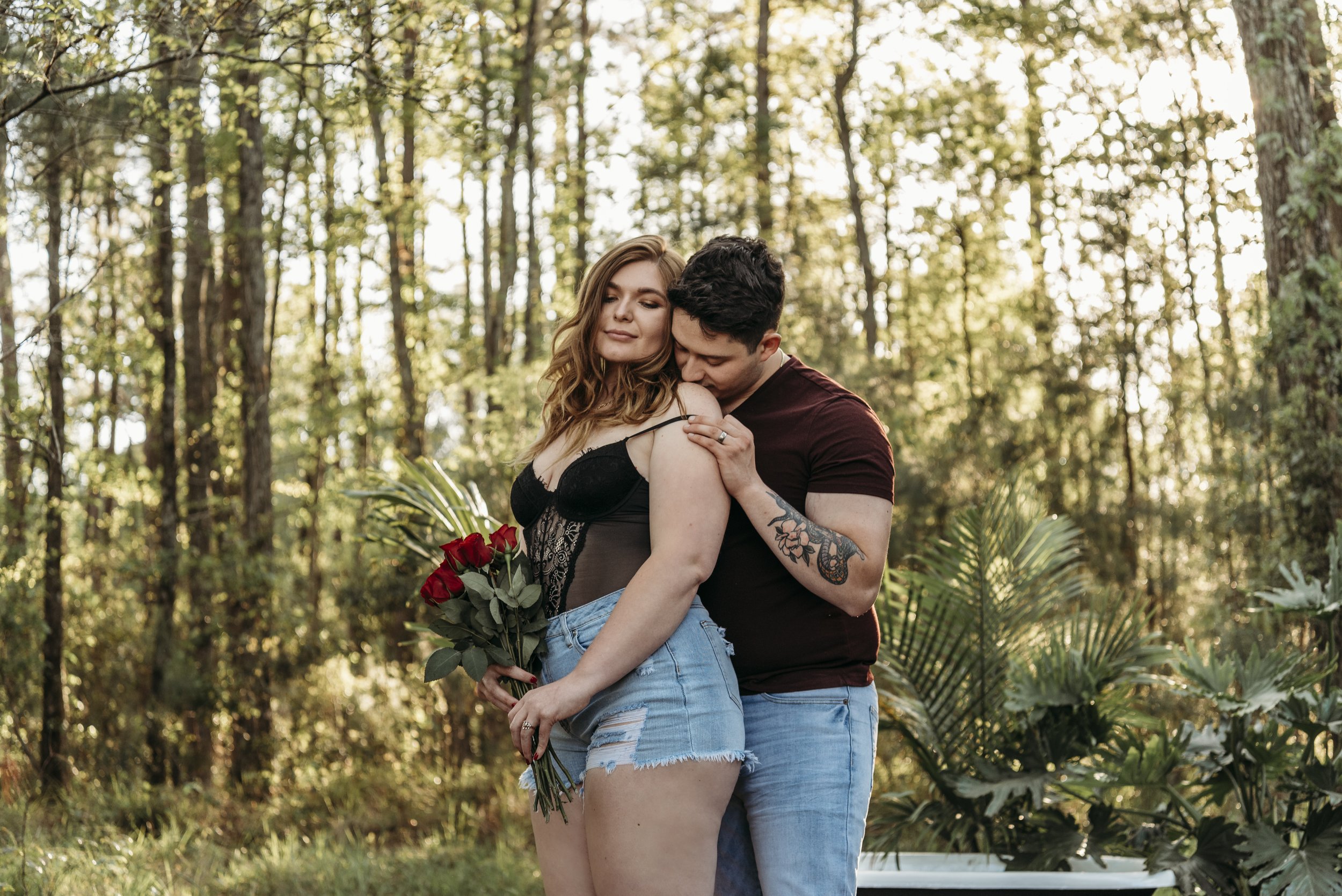 roses intimate steamy couple photography photoshoot
