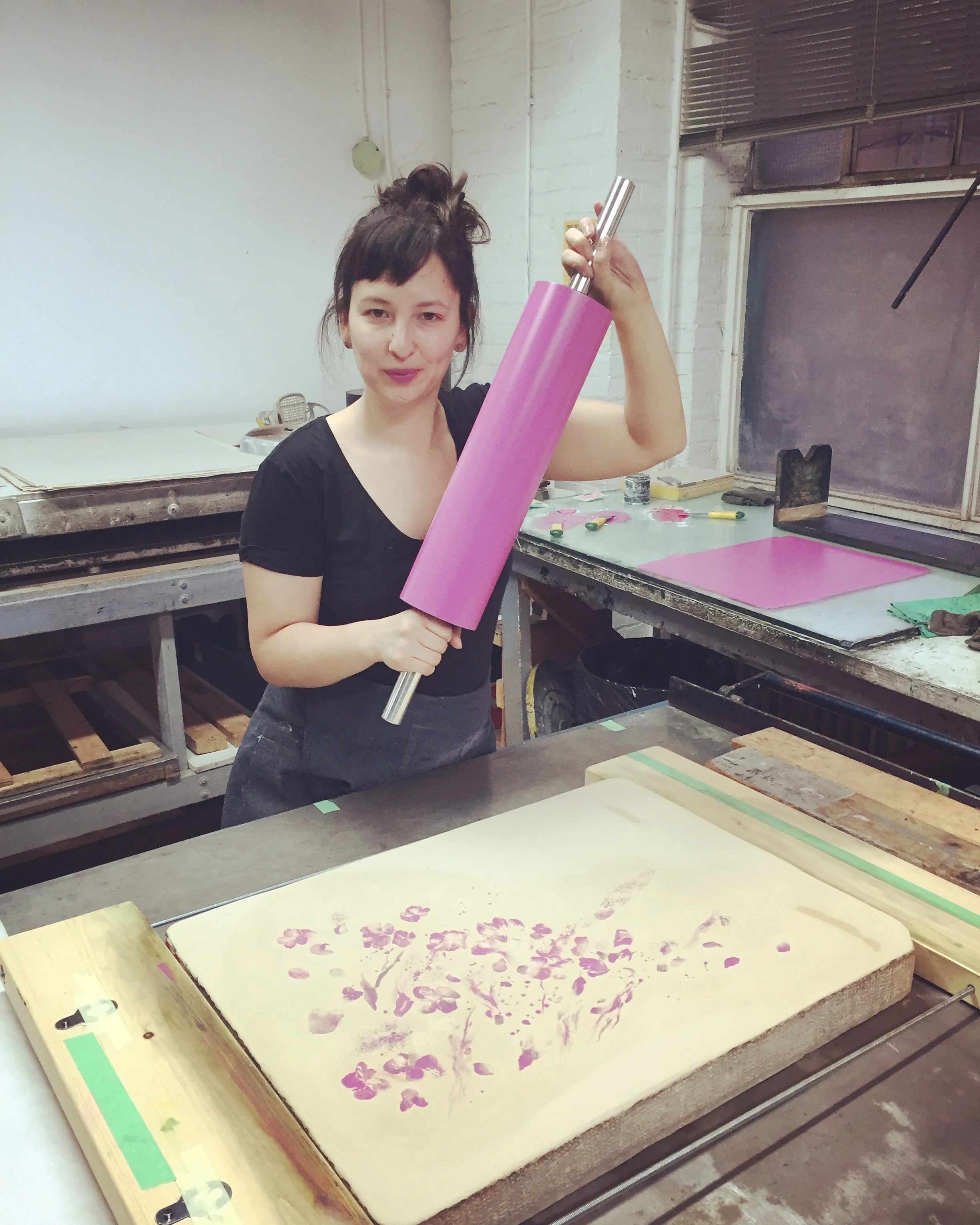 Printing in Open Studio, Toronto