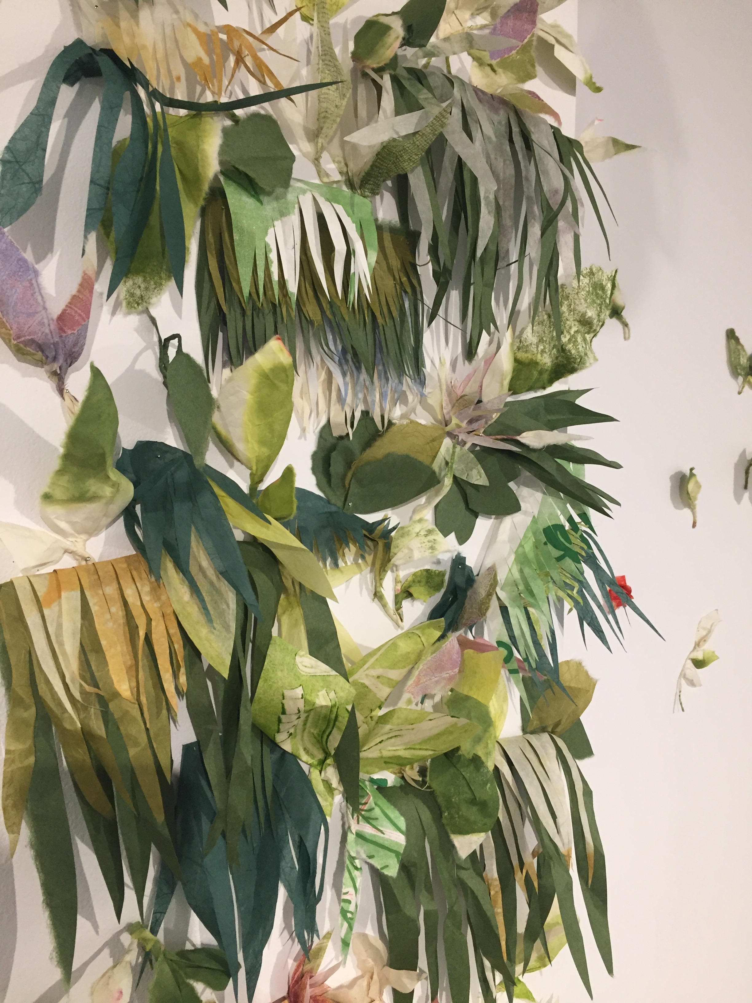 living wall of washi