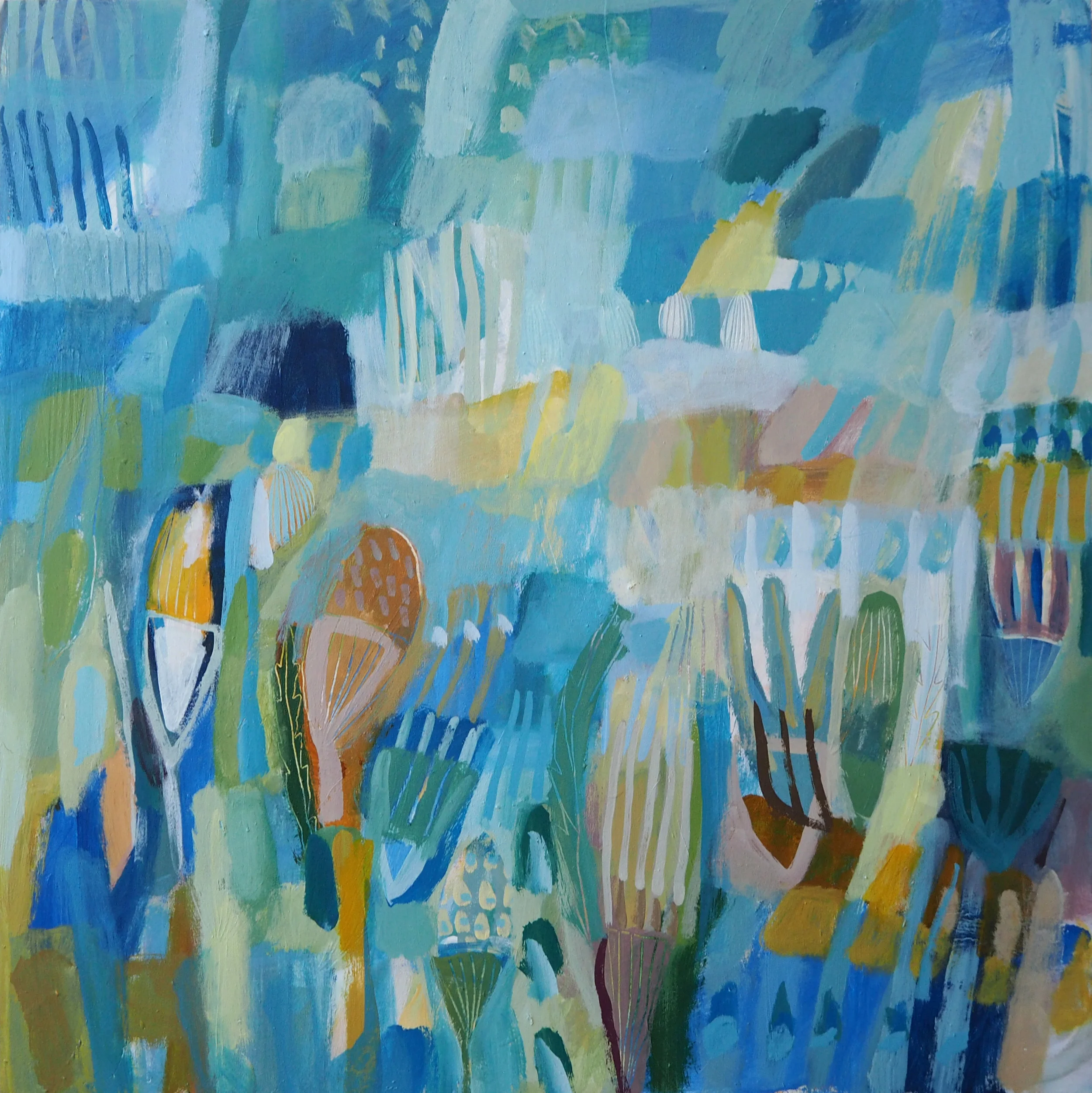 Drenched in blue