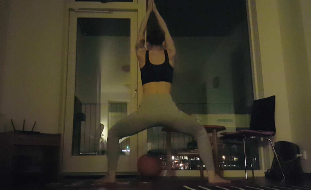 Keeping up my morning practice during the long, dark mornings