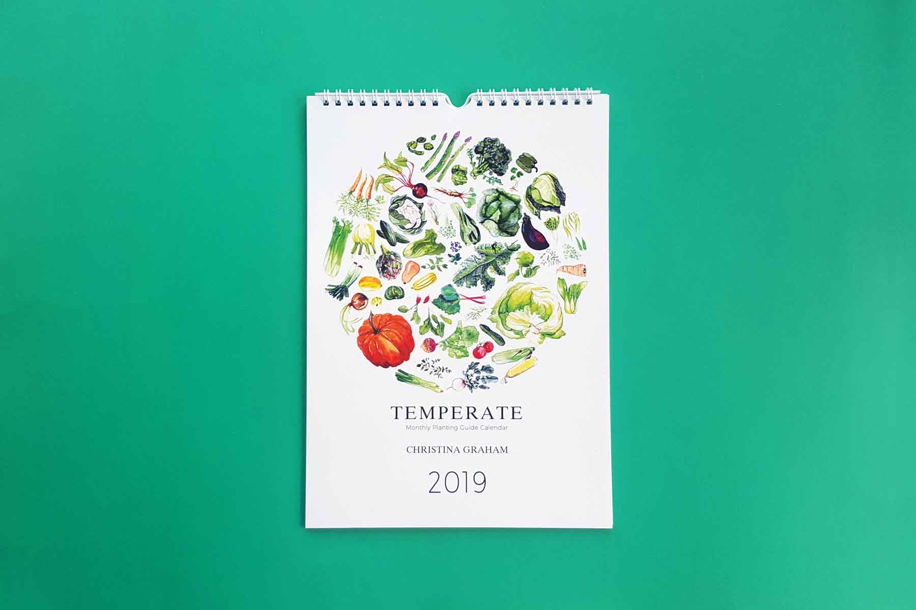 Temperate Planting Guide Seasonal Australia Front 2019 Calendar