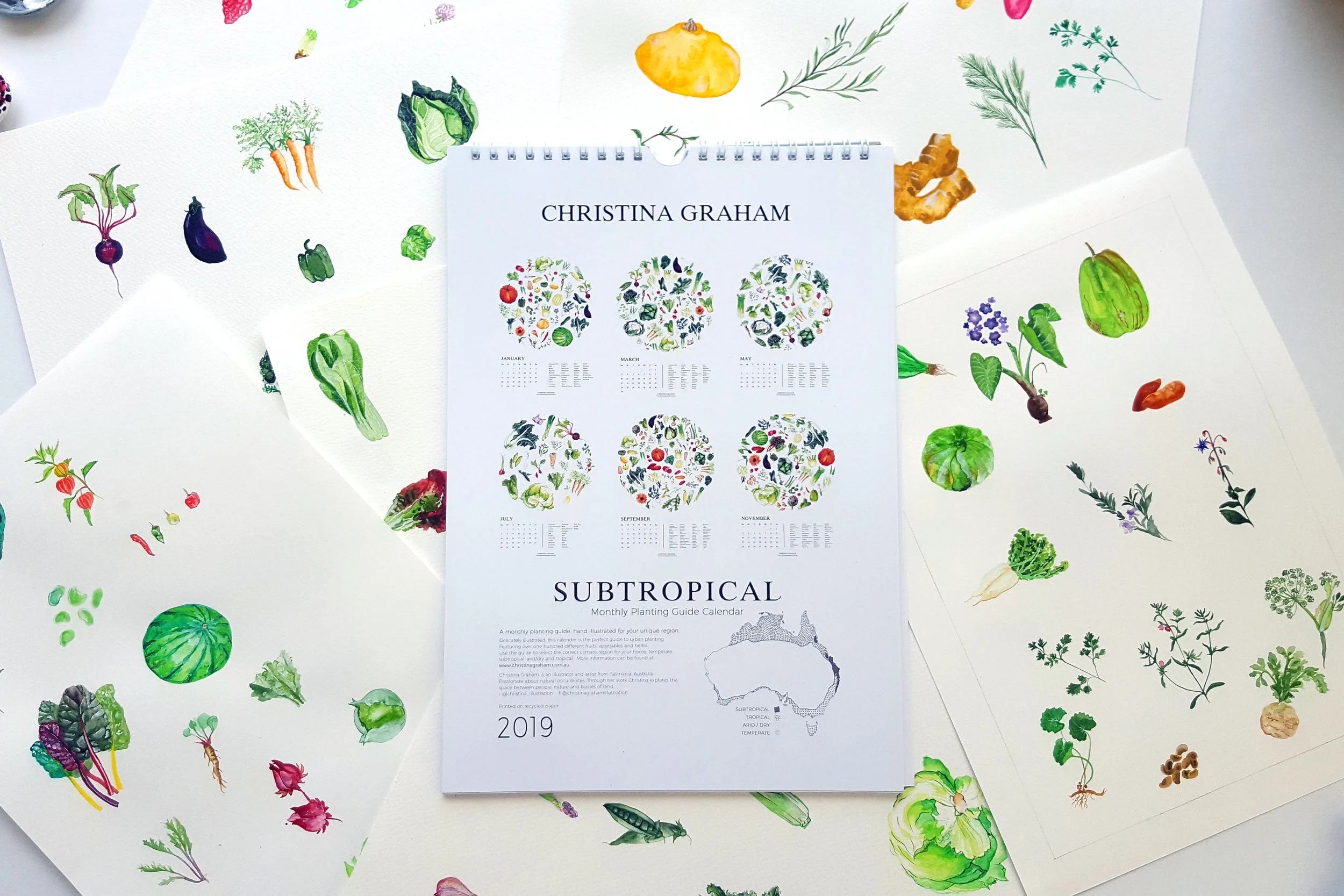 Subtropical Planting Guide Seasonal Australia Back 2019 Calendar