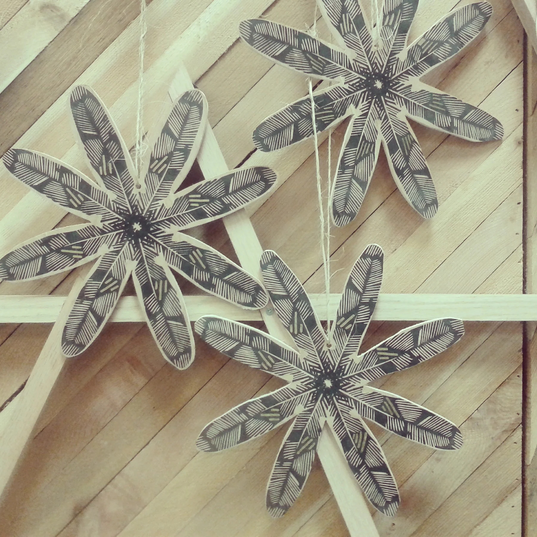 block printed wood. 2014.