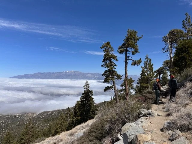 Beautiful scenery during trail work