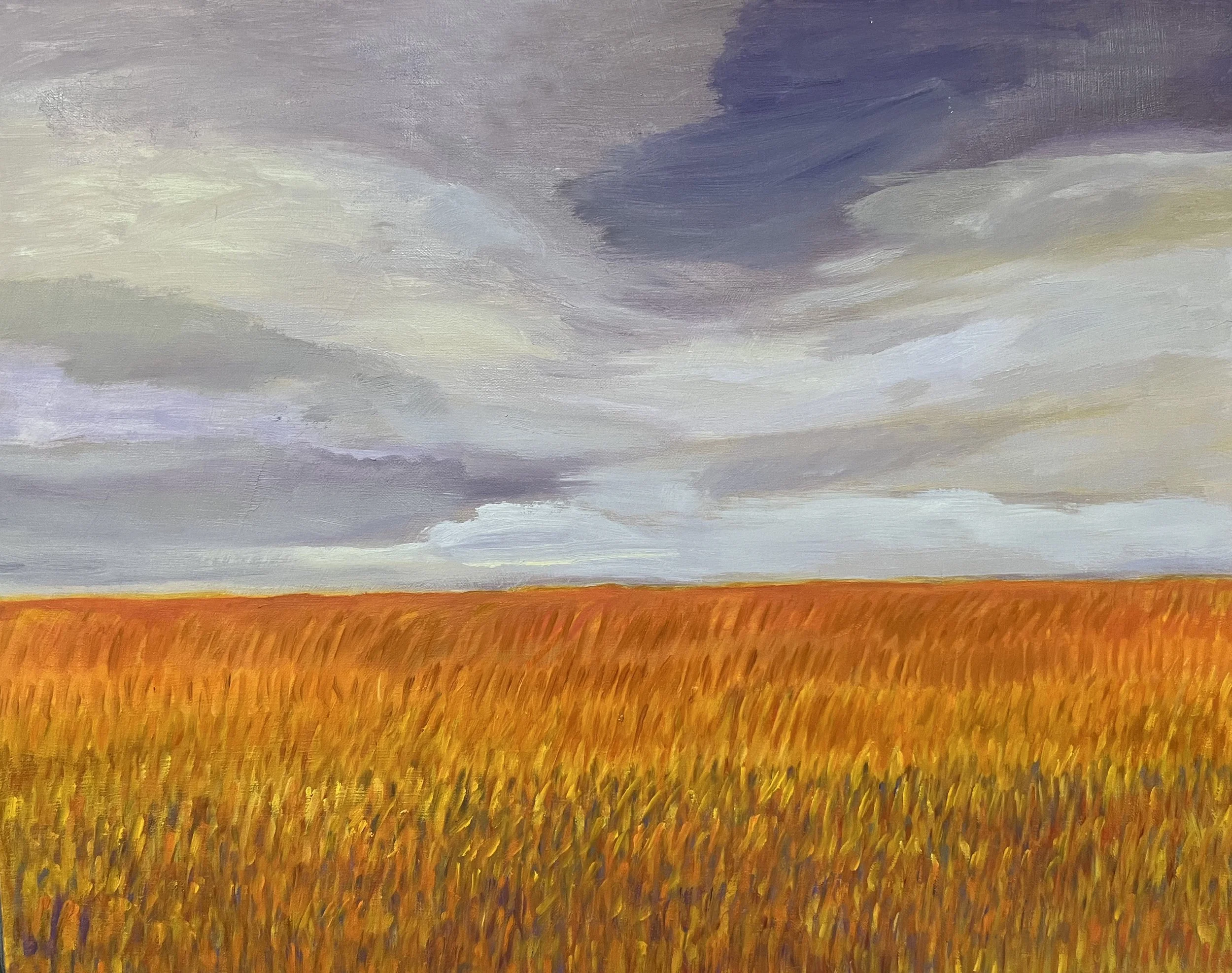 Prairie Series II, 2024, oil on linen, 24” x 30”